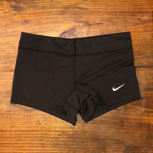 XS Nike black spandex volleyball shorts like new!